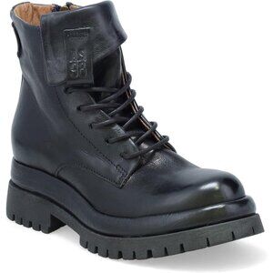 NWT A.S. 98 Dillie Moto Combat Black Leather Boots size 37